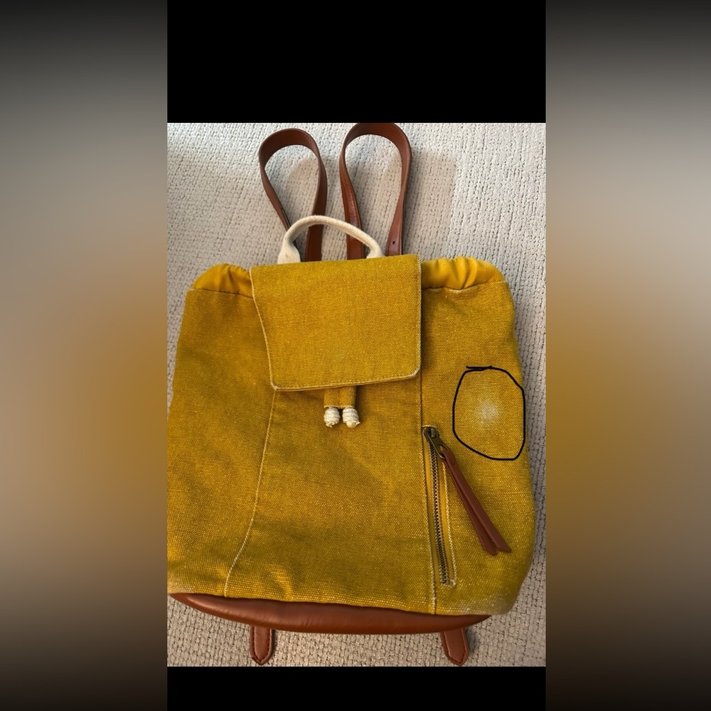 Universal Thread Mustard Yellow Small Canvas Back… - image 3